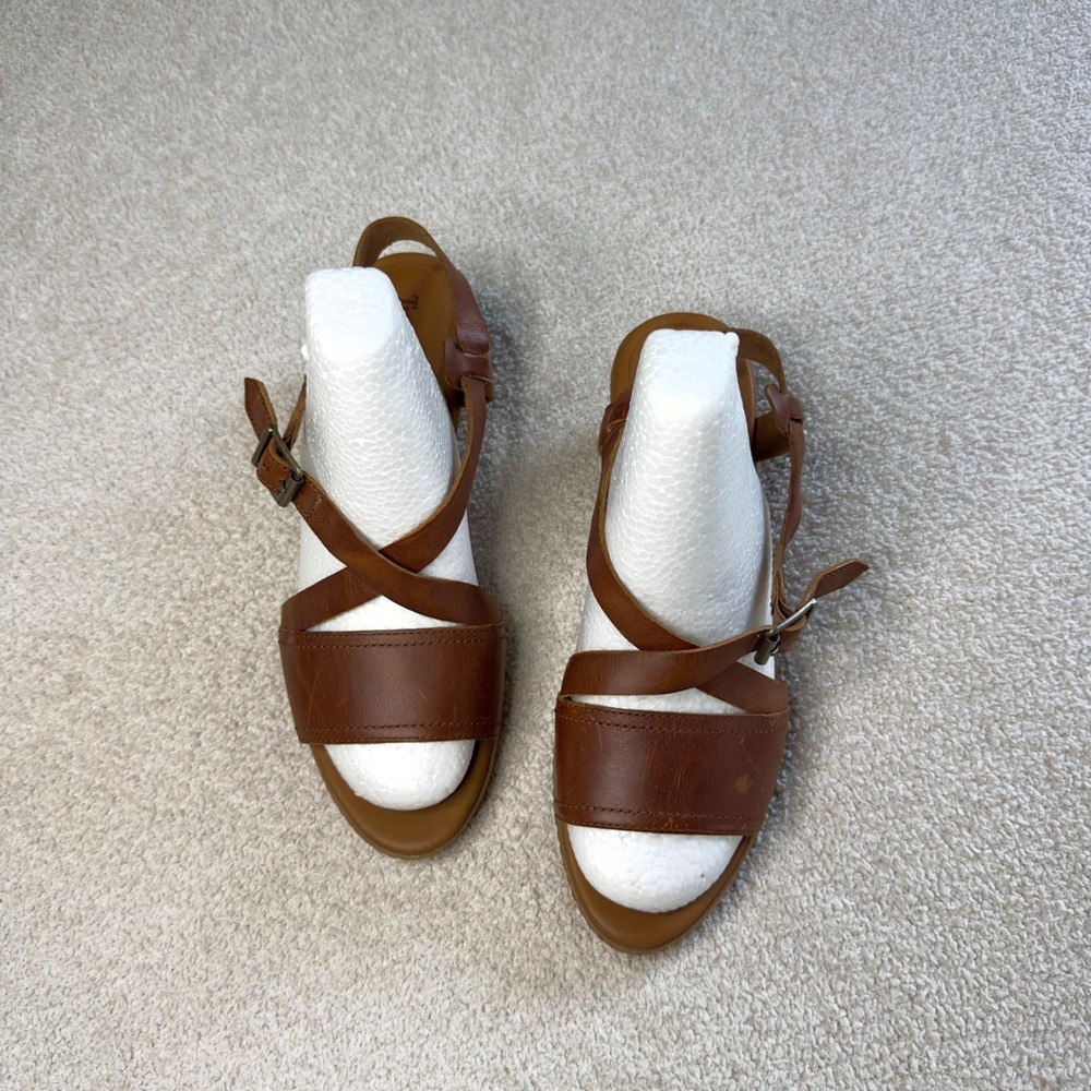 Timberland Earthkeepers Lola Bay Leather Ankle Strap Sandals Women's 9